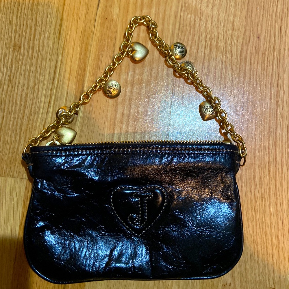 Vintage Juicy Couture Leather Handbag with Charms